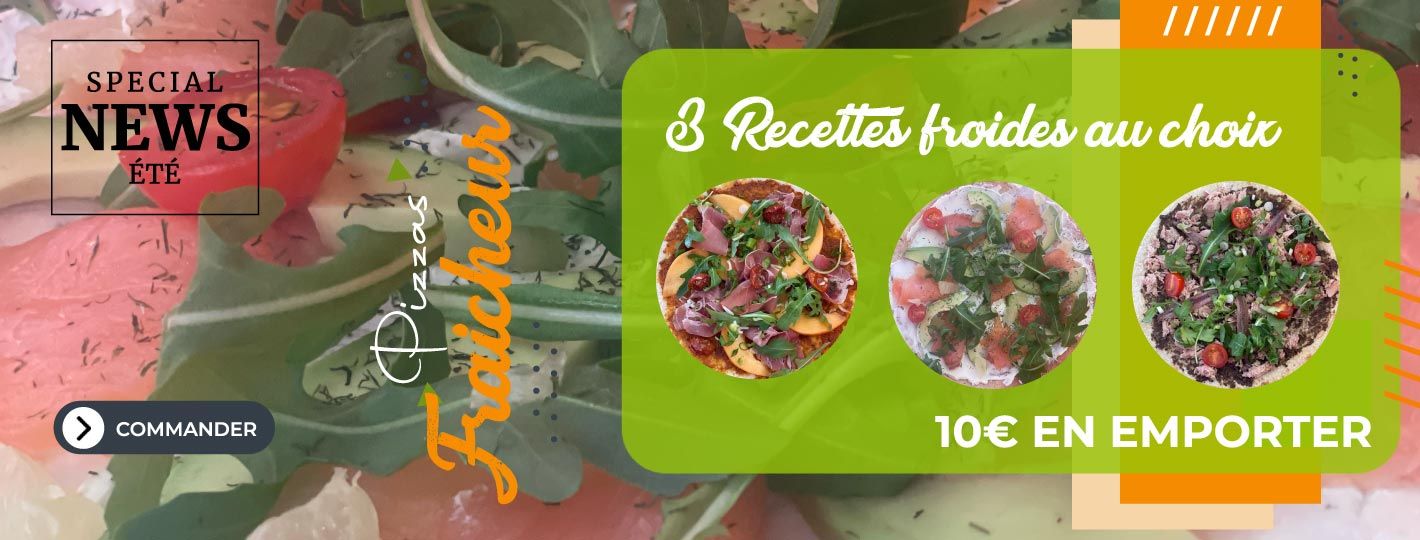 Visuel pizza froide spécial été 2023